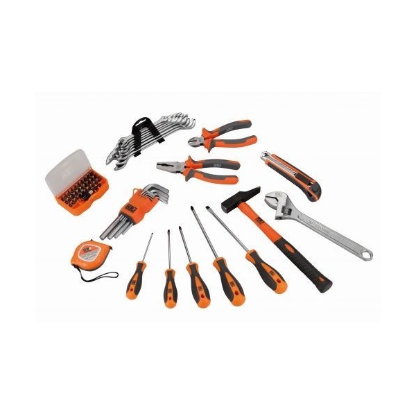 CAJA METÁLICA CON BANDEJA INTERIOR Y 59 HERRAMIENTAS HR