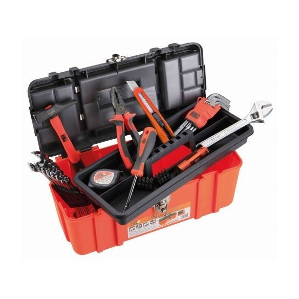 CAJA DE PLÁSTICO CON 33 PIEZAS HR