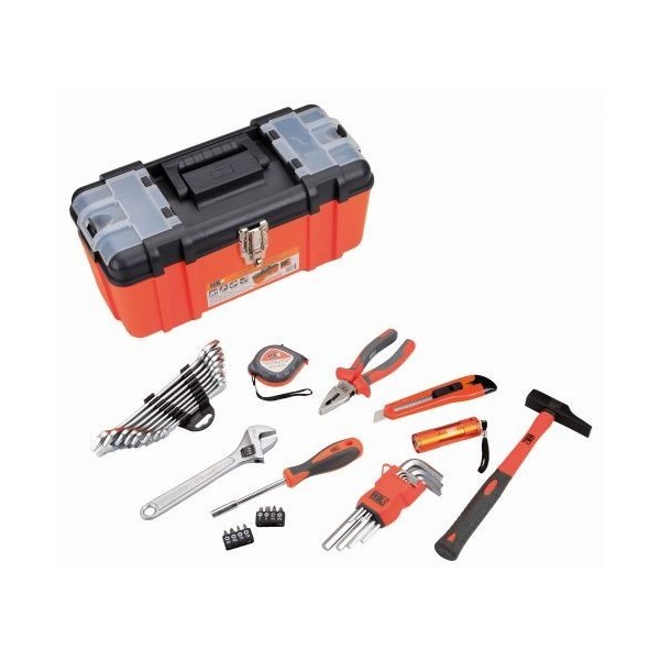 CAJA DE PLÁSTICO CON 33 PIEZAS HR