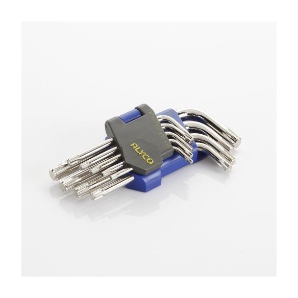 JUEGO DE LLAVES TORX, SOPORTE DE PLÁSTICO ALYCO