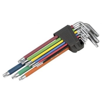 JUEGO DE LLAVES TORX INVIOLABLES SERIE EXTRALARGA