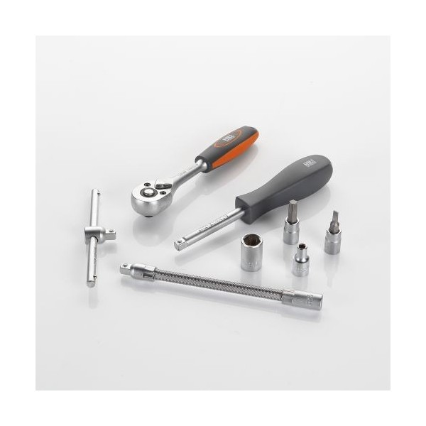 JUEGO DE LLAVES DE VASO Y ACCESORIOS 1/4" 46 PIEZAS HR ALYCO