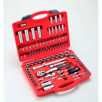 JUEGO DE LLAVES Y ACCESORIOS 94 PIEZAS DE 1/2" - 1/4" HR