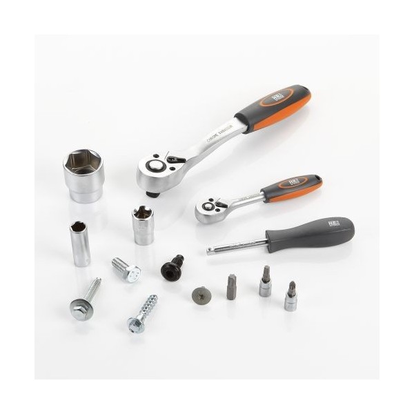 JUEGO DE LLAVES Y ACCESORIOS 94 PIEZAS DE 1/2" - 1/4" HR