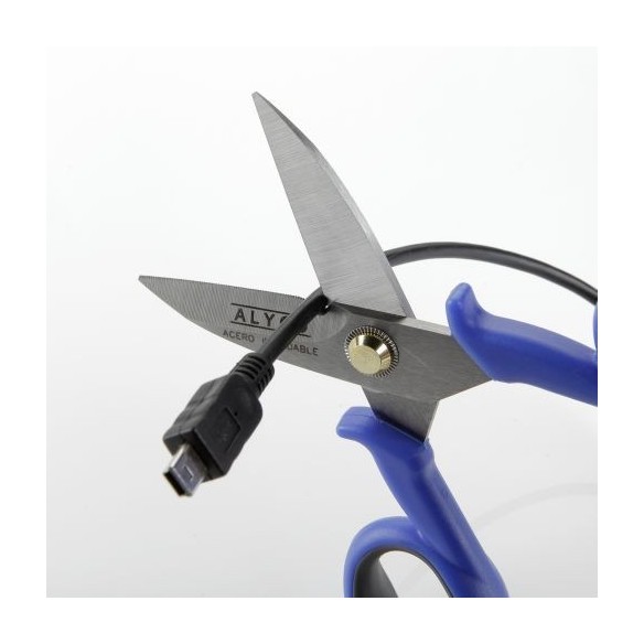 TIJERA DE ELECTRICISTA MULTIUSO EN ACERO INOXIDABLE ALYCO