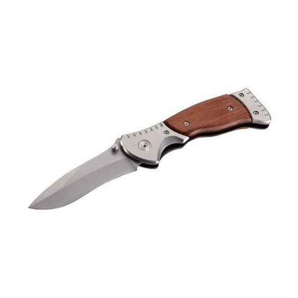 NAVAJA INOXIDABLE MANGO MADERA EN BOLSA DE NYLON ALYCO