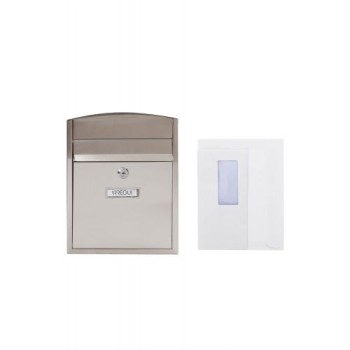 ARREGUI - Buzón Metálico Capacidad A5 - COMPACT Inoxidable