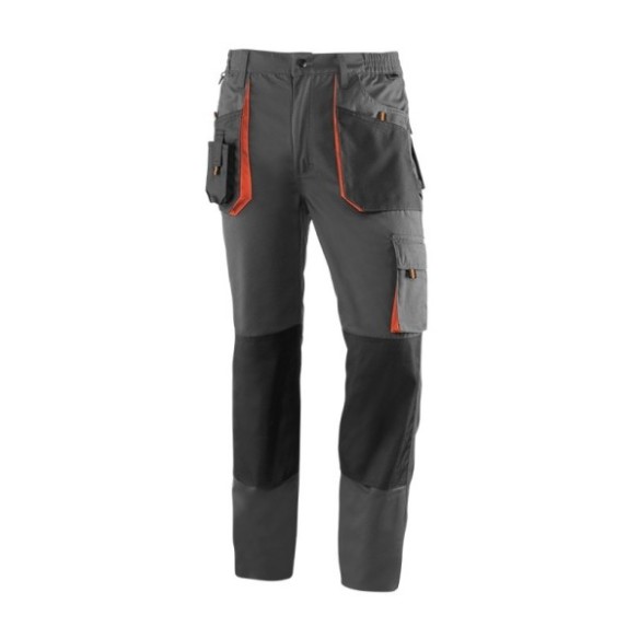 PANTALON JUBA 961 TOP RANGE GRIS OSCURO/NARANJA T-L