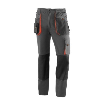 PANTALON JUBA 961 TOP RANGE GRIS OSCURO/NARANJA T-M