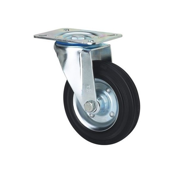 RUEDA G NEGRA GIRATORIA 125MM 2-0227 ALEX