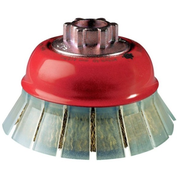 CEPILLO TAZA CONICO CON GUARDA PROTECTORA JAZ HSCG ACERO LATONADO 75X0