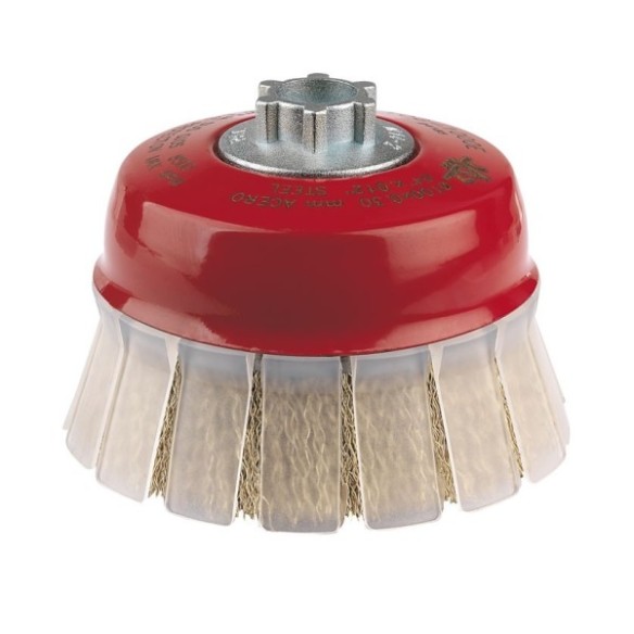 CEPILLO TAZA CON GUARDA PROTECTORA JAZ TOG ACERO LATONADO 100X0