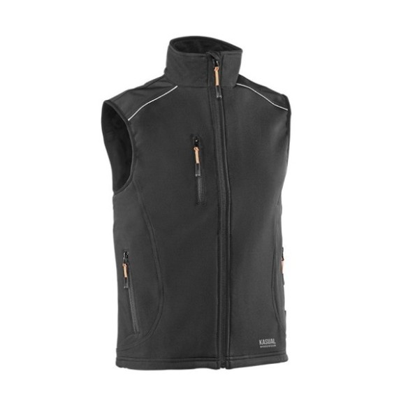 CHALECO CORTAVIENTOS JUBA 1895 NEW BARI NEGRO T-L