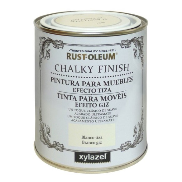 PINTURA AL AGUA RUST-OLEUM EFECTO TIZA MUEBLES 750 ML GRIS INVERNAL ULTRAMATE