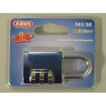 CANDADO ABUS 145 COMBINACION 20 MM ALUMINIO AZUL BLISTER