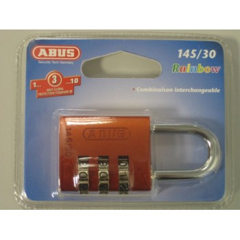 CANDADO ABUS 145 COMBINACION 20 MM ALUMINIO NARANJA BLISTER