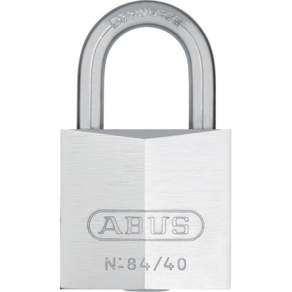 CANDADO ABUS 84I ARCO NORMAL 40 MM EXTERIORES INOX BLISTER