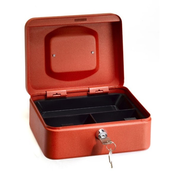 CAJA CAUDALES ARREGUI ELEGANT ACERO 90x200x160 MM ROJO