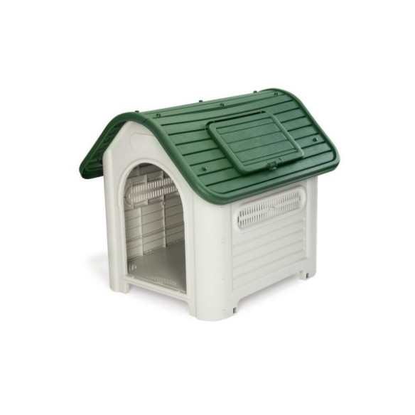 GARDIUN. CASETA PARA PERROS DAKOTA GREEN EN RESINA DE PLÁSTICO