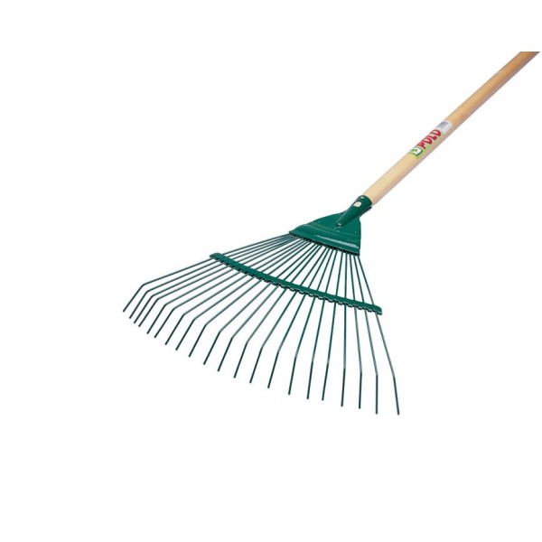 ESCOBA METALICA ACERO 21 DIENTES REDONDOS 43