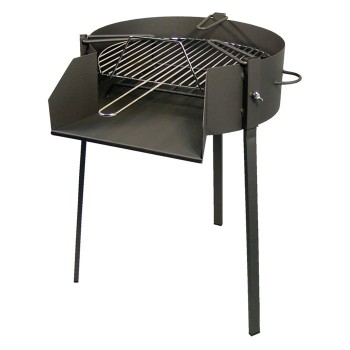 BARBACOA REDONDA CON SOPORTE PAELLA Ø 60X75 CMS.