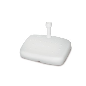 BASE PARASOL IDEA EUROPE SERIE 50 RESINA INYECTADA 48X38 CM TUBO 19MM BLANCO