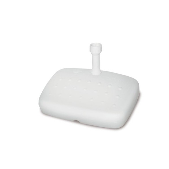 BASE PARASOL IDEA EUROPE SERIE 50 RESINA INYECTADA 48X38 CM TUBO 19MM BLANCO