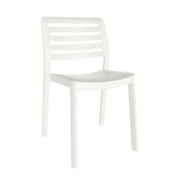 SILLA RESOL WIND RESINA INYECTADA BLANCA