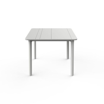 MESA RESOL NOA RESINA INYECTADA CUADRADA 90X90 CM BLANCA