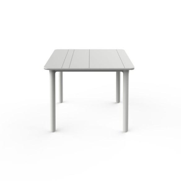 MESA RESOL NOA RESINA INYECTADA CUADRADA 90X90 CM BLANCA