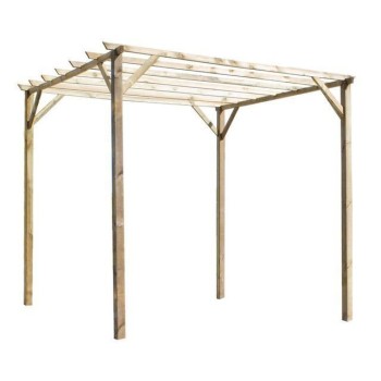 PERGOLA RS PLIMFERS IRIS MADERA 420X420 CM