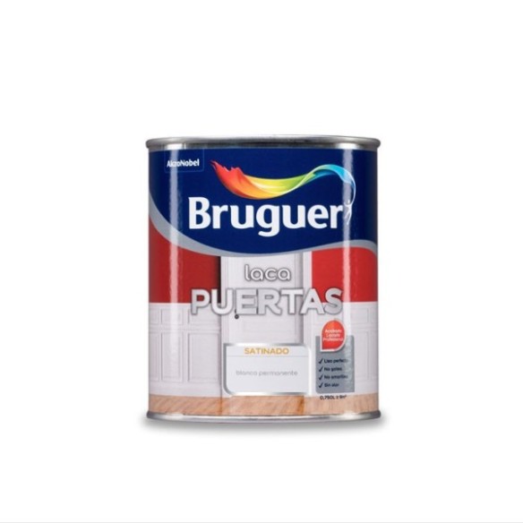 ESMALTE LACA BRUGUER PUERTAS 750 ML BLANCO PERMANENTE SATINADO