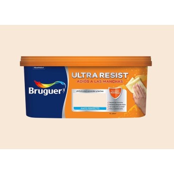 PINTURA PLASTICA INTERIOR BRUGUER ULTRARESIST 4L NARANJA SUTIL