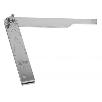 FALSA ESCUADRA ACERO CROMO MATE 300 MM