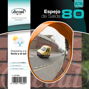 ESPEJO CONVEXO SALIDA VEHÍCULOS Ø80CM.