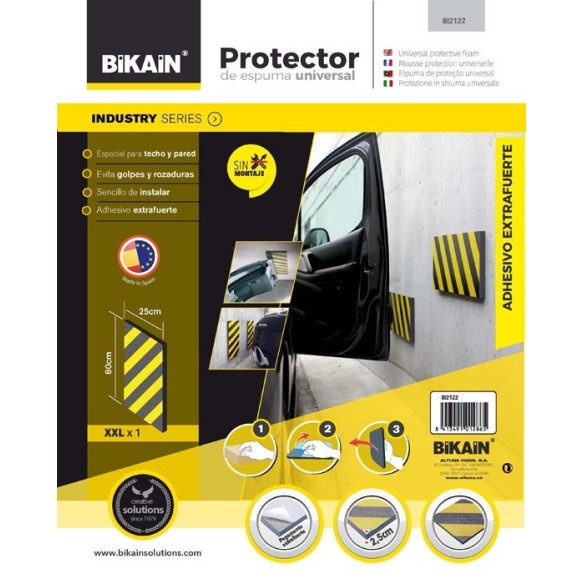 PROTECTOR PARKING PROFESIONAL LATERAL 800X250X25MM