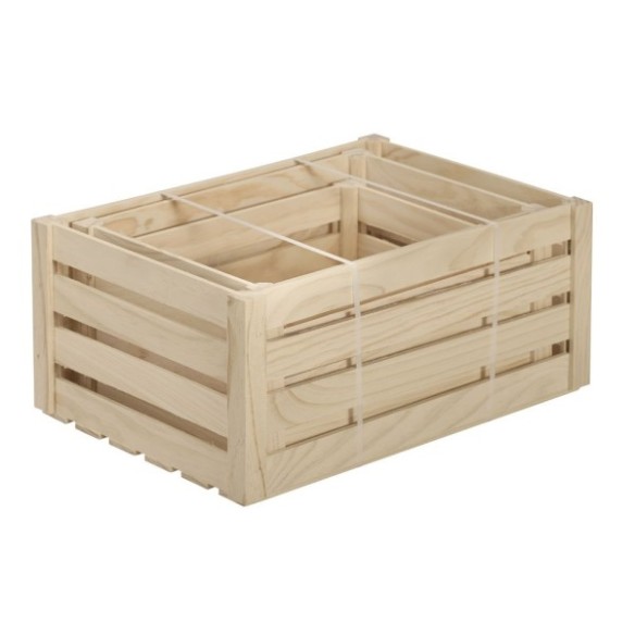 CAJA DE MADERA DE PINO CONJUNTO DE 3 UDS