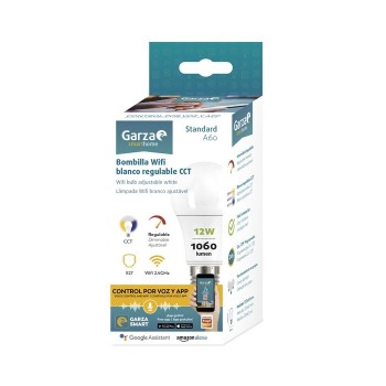 BOMBILLA STD CCT+DIM SMART WIFI E27 12W 1060LM