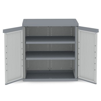 ARMARIO DE RESINA WAVE JUMBO BAJO XL GRIS 94