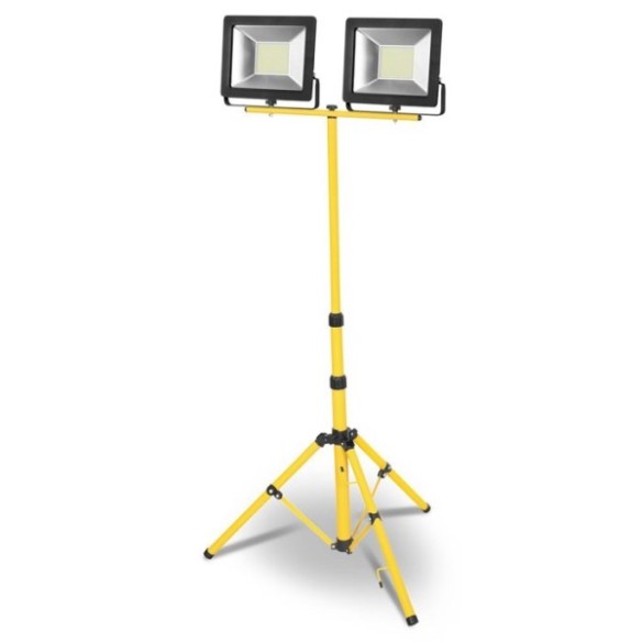 PROYECTOR LED TRIPODE 5MT.2X50W.FRIA