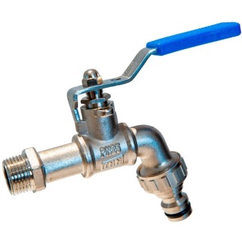 GRIFO CURVO PN-25 ANTI CAL C-400 MANETA INOXIDABLE 3/4X1