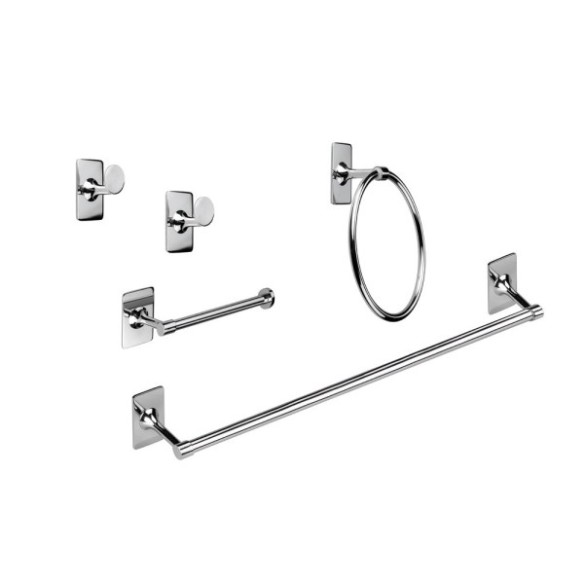 B-LABEL ESTUCHE 5PZS ADHESIVO ACERO INOX