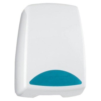 DISPENSADOR PAPEL MECHA ABS BLANCO Y AZUL MOD. CUBE