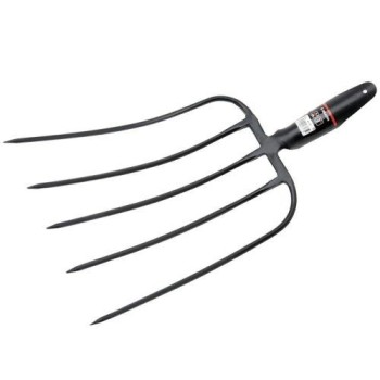 Horca forjada de 4 púas para recoger heno y estiércol / 9015