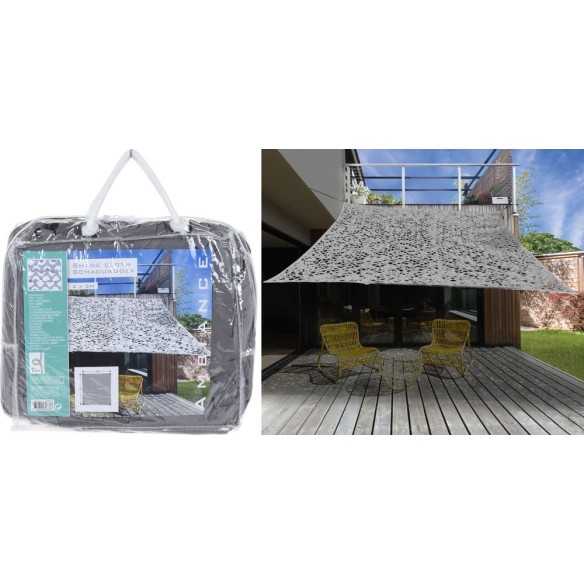 TOLDO VELA CAMUFLAJE GRIS 2X3M