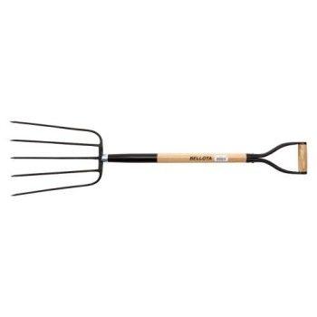 Horca forjada de 5 púas para recoger heno y estiércol / 9025A