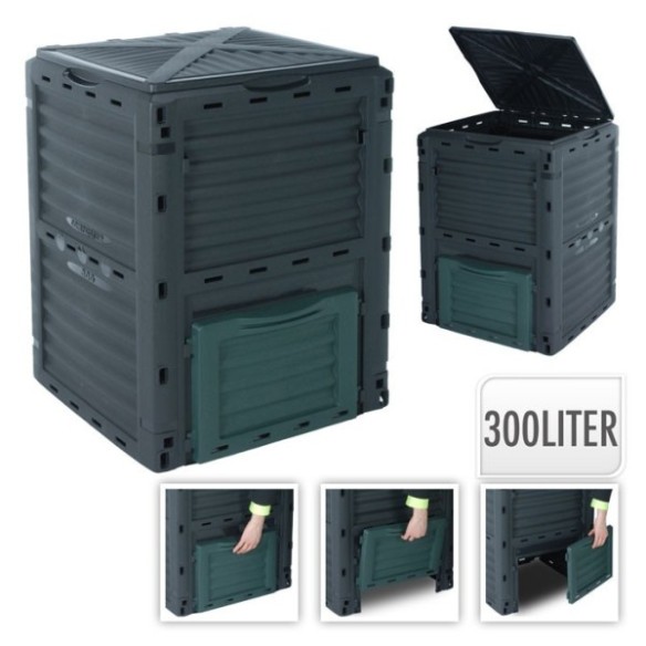 COMPOSTADORA 300L GRIS