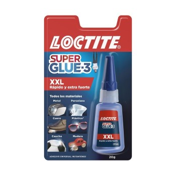 HENKEL SUPER GLUE-3 XXL 20 GR ADHESIVO INSTANTANEO PROFESIONAL