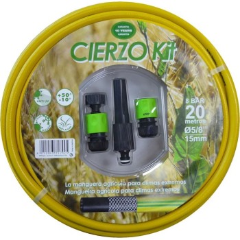 MANGUERA AGRICOLA CIERZO 15MM.X20MT C/ ACCESORIOS