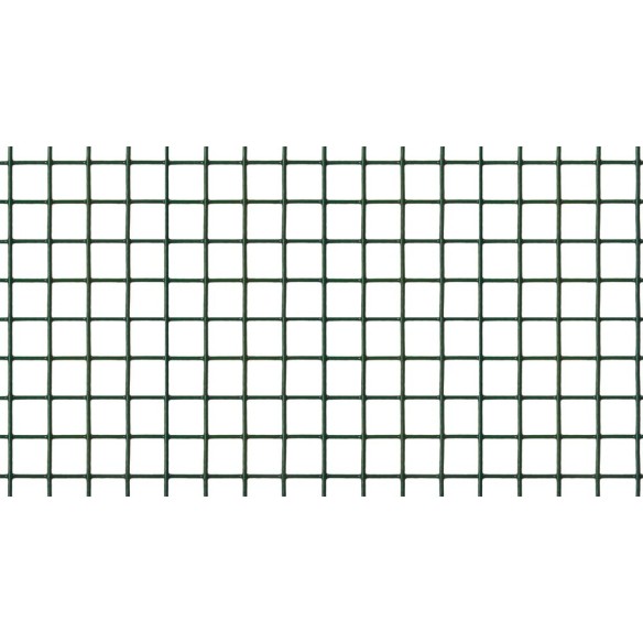 MALLA CENTRAL DE ENREJADOS ROLLO ELECTROSOLDADA GALVANIZADA PLASTIFICADO 13X13 MM 1X5 M